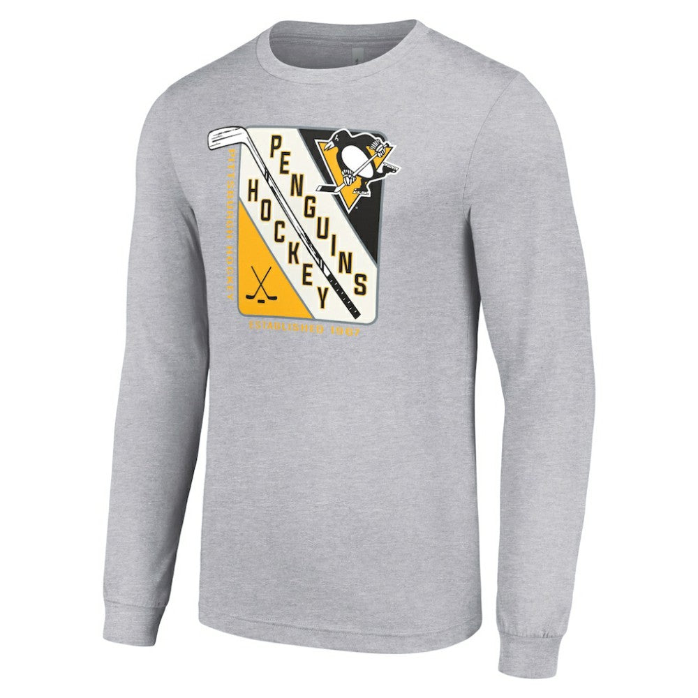 Pittsburgh Penguins Starter Shield Long Sleeve Graphic T-Shirt