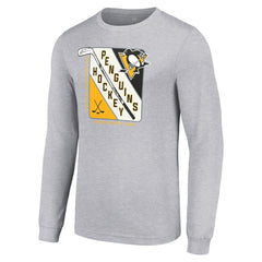 Pittsburgh Penguins Starter Shield Long Sleeve Graphic T-Shirt