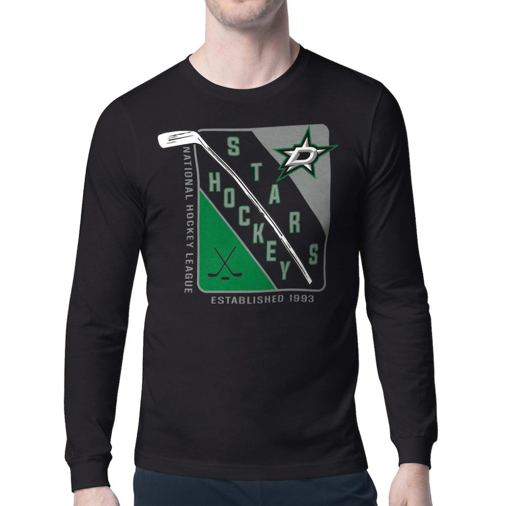 Dallas Stars Starter Shield Long Sleeve Graphic T-Shirt
