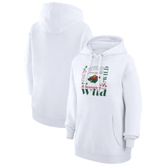 Minnesota Wild G-III 4Her by Carl Banks Women's Collage Team Graphic Tri-Blend Fleece Pullover Hoodie