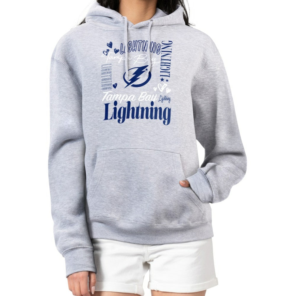 Tampa Bay Lightning G-III 4Her by Carl Banks Women's Collage Team Graphic Tri-Blend Fleece Pullover Hoodie