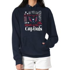 Washington Capitals G-III 4Her by Carl Banks Women's Collage Team Graphic Tri-Blend Fleece Pullover Hoodie
