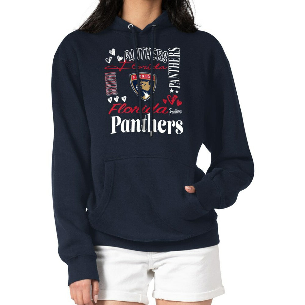 Florida Panthers G-III 4Her by Carl Banks Women's Collage Team Graphic Tri-Blend Fleece Pullover Hoodie