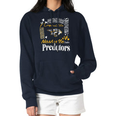 Nashville Predators G-III 4Her by Carl Banks Women's Collage Team Graphic Tri-Blend Fleece Pullover Hoodie