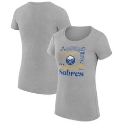Buffalo Sabres G-III 4Her by Carl Banks Women's Super-Slim Fit Lightweight Collage Team Graphic T-Shirt