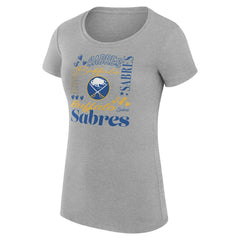 Buffalo Sabres G-III 4Her by Carl Banks Women's Super-Slim Fit Lightweight Collage Team Graphic T-Shirt