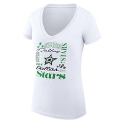Dallas Stars G-III 4Her by Carl Banks Women's Super-Slim Fit Lightweight Collage Team Graphic T-Shirt