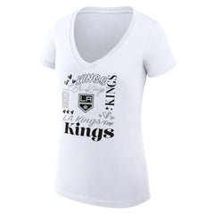 Los Angeles Kings G-III 4Her by Carl Banks Women's Super-Slim Fit Lightweight Collage Team Graphic T-Shirt