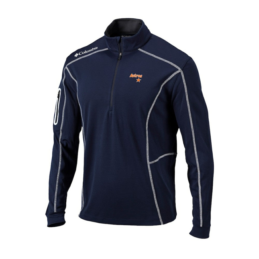 Houston Astros Cooperstown Collection Omni-Wick Shotgun Quarter-Zip Top - Navy | Columbia