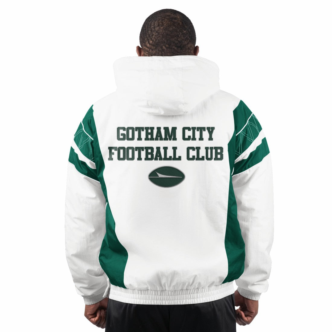 NFL New York Jets Starter Gotham City Half-Zip Hoodie Jacket