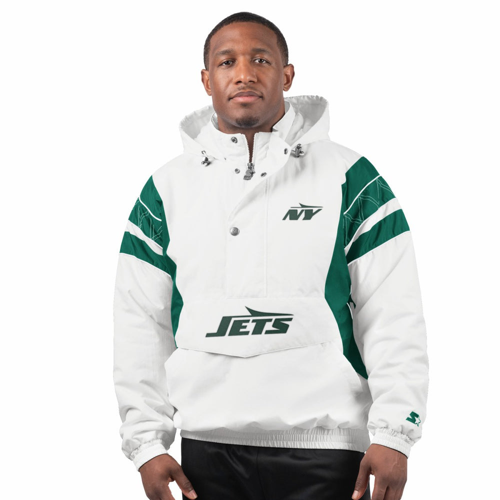 NFL New York Jets Starter Gotham City Half-Zip Hoodie Jacket
