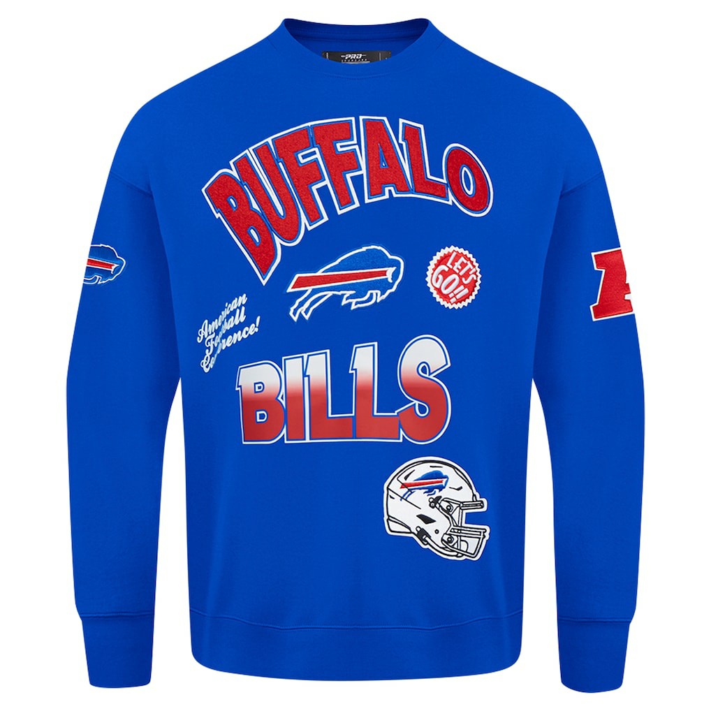 NFL Buffalo Bills Pro Standard Turn It Up Drop Shoulder Pullover Sweatshirt