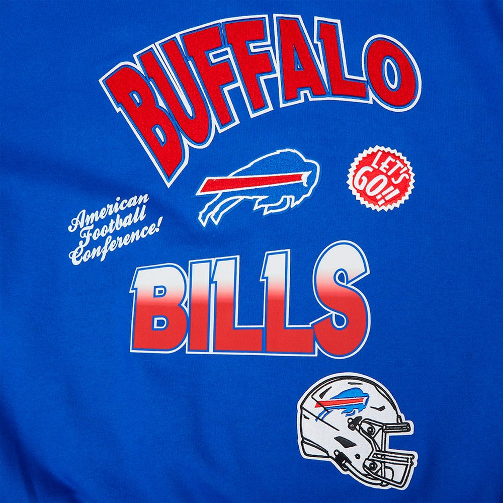 NFL Buffalo Bills Pro Standard Turn It Up Drop Shoulder Pullover Sweatshirt