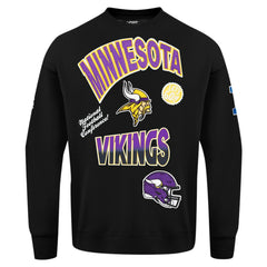 NFL Minnesota Vikings Pro Standard Turn It Up Drop Shoulder Pullover Sweatshirt
