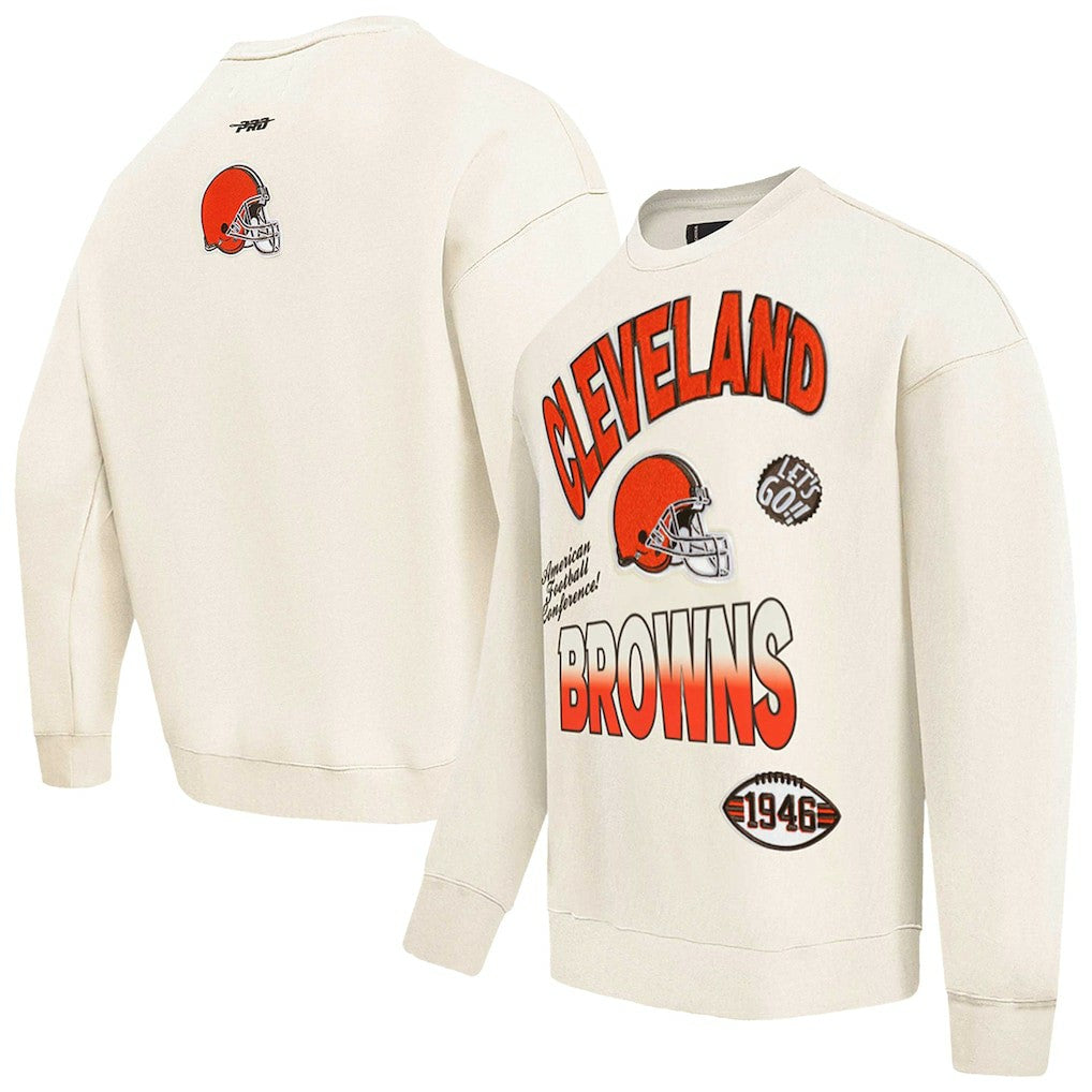 NFL Cleveland Browns Pro Standard Turn It Up Pullover Sweatshirt