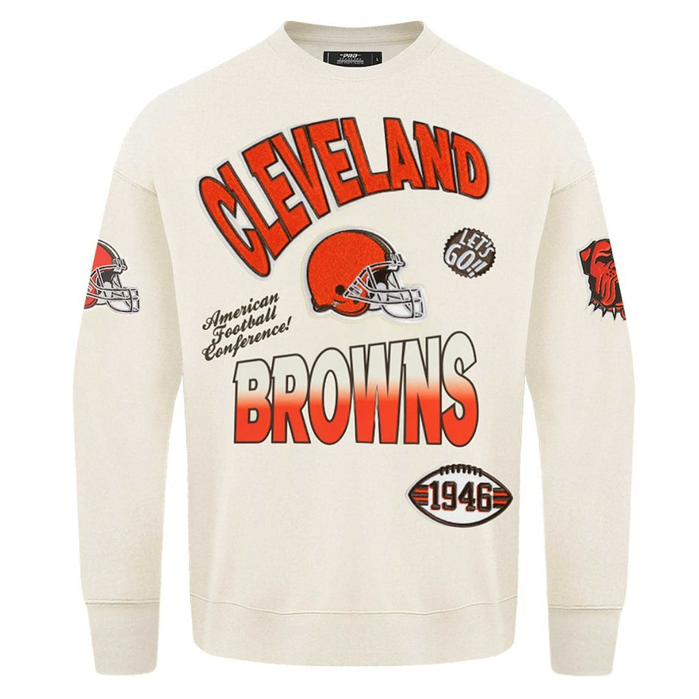 NFL Cleveland Browns Pro Standard Turn It Up Pullover Sweatshirt