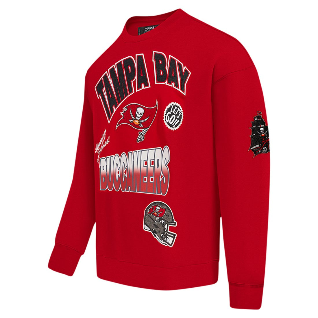 NFL Tampa Bay Buccaneers Pro Standard Turn It Up Drop Shoulder Pullover Sweatshirt