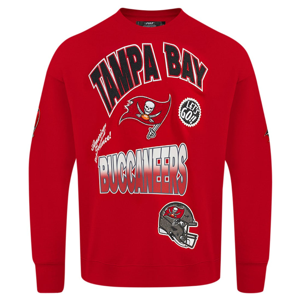 NFL Tampa Bay Buccaneers Pro Standard Turn It Up Drop Shoulder Pullover Sweatshirt