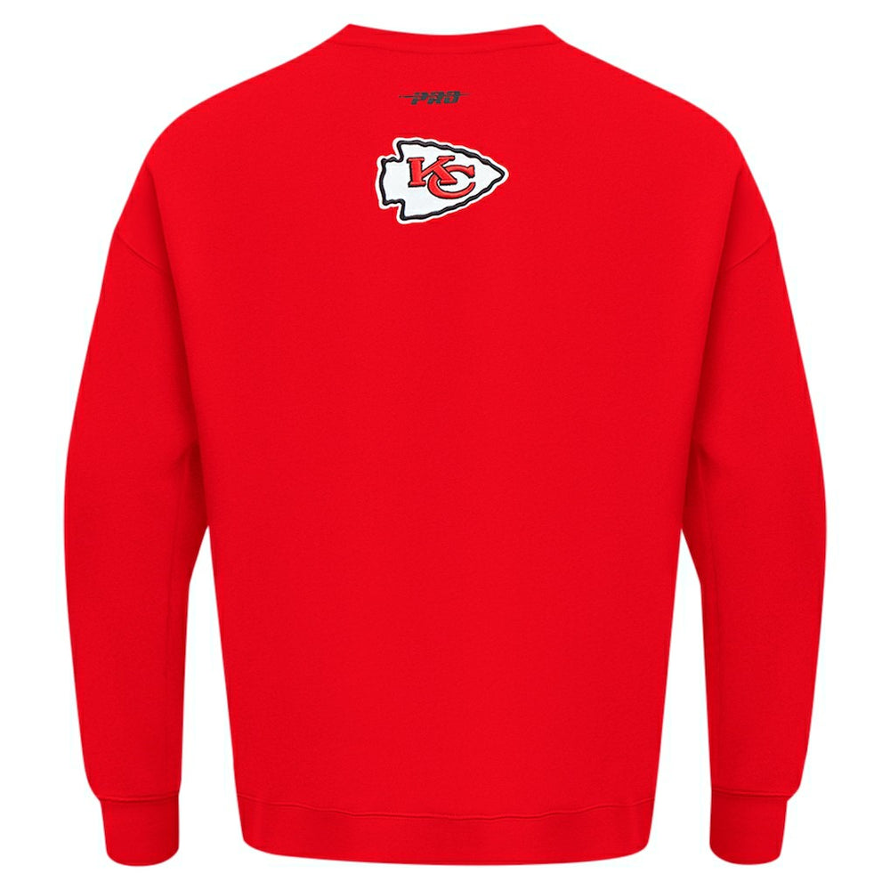 NFL Kansas City Chiefs Pro Standard Turn It Up Drop Shoulder Pullover Sweatshirt
