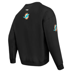 NFL Miami Dolphins Pro Standard Turn It Up Drop Shoulder Pullover Sweatshirt