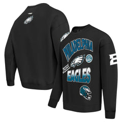 NFL Philadelphia Eagles Pro Standard Turn It Up Drop Shoulder Pullover Sweatshirt
