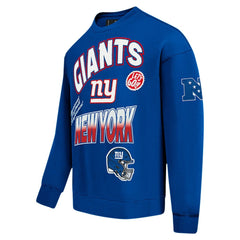 NFL New York Giants Pro Standard Turn It Up Drop Shoulder Pullover Sweatshirt