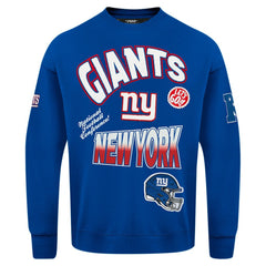 NFL New York Giants Pro Standard Turn It Up Drop Shoulder Pullover Sweatshirt