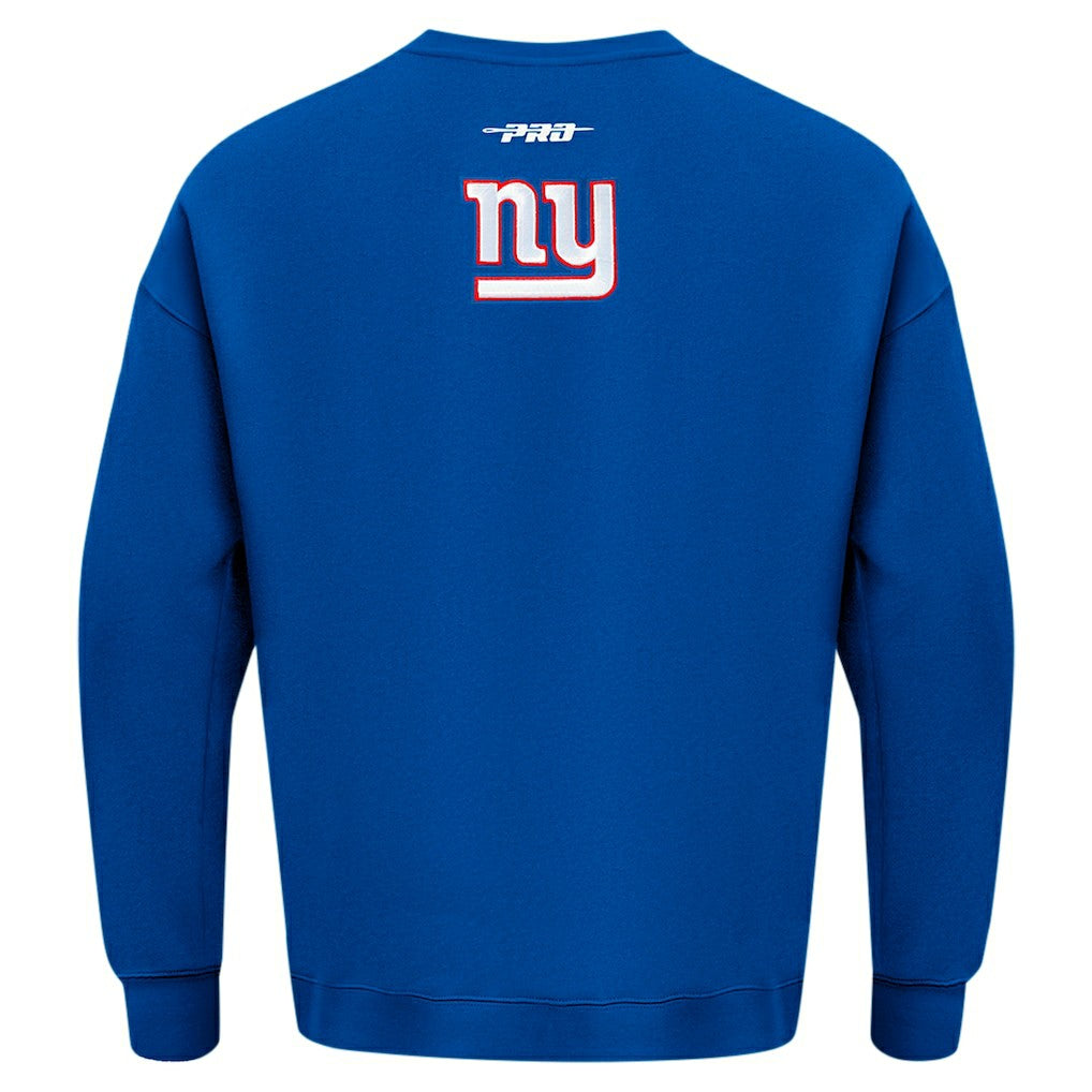 NFL New York Giants Pro Standard Turn It Up Drop Shoulder Pullover Sweatshirt