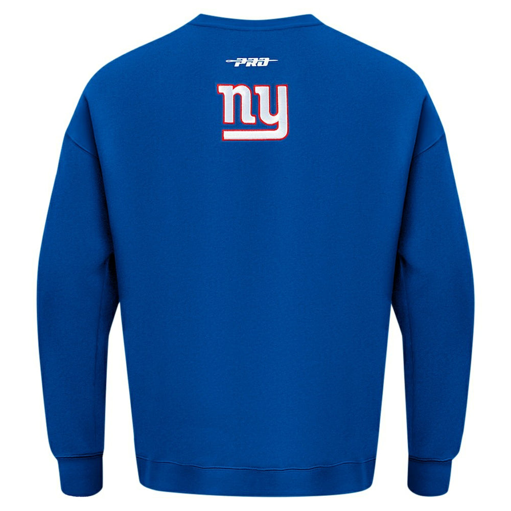 NFL New York Giants Pro Standard Turn It Up Drop Shoulder Pullover Sweatshirt