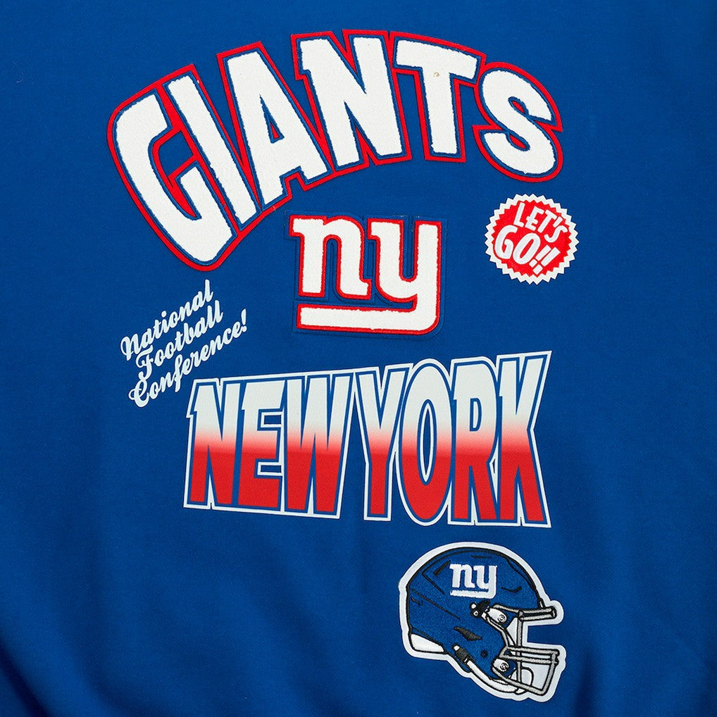 NFL New York Giants Pro Standard Turn It Up Drop Shoulder Pullover Sweatshirt