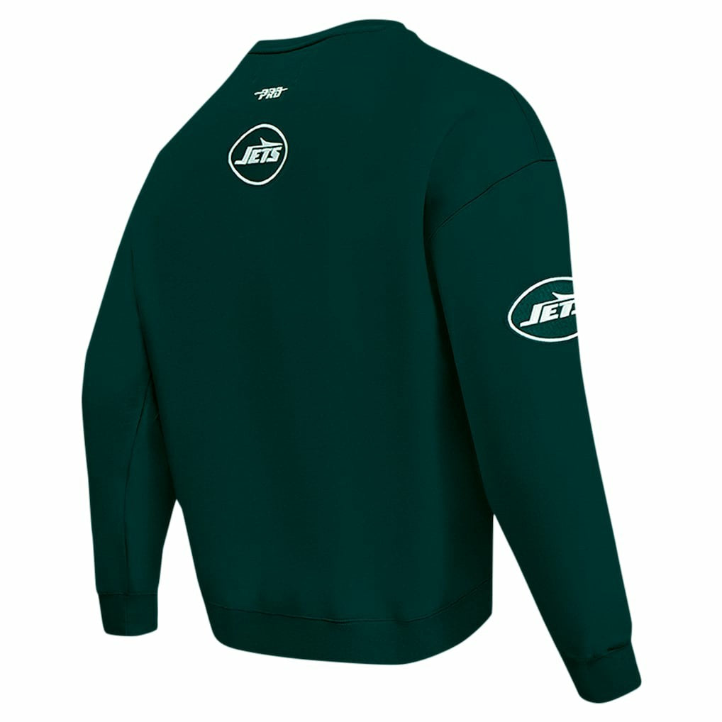 NFL New York Jets Pro Standard Turn It Up Drop Shoulder Pullover Sweatshirt