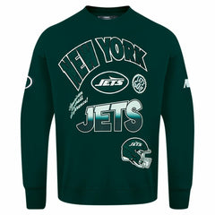 NFL New York Jets Pro Standard Turn It Up Drop Shoulder Pullover Sweatshirt