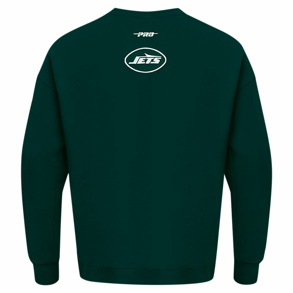 NFL New York Jets Pro Standard Turn It Up Drop Shoulder Pullover Sweatshirt