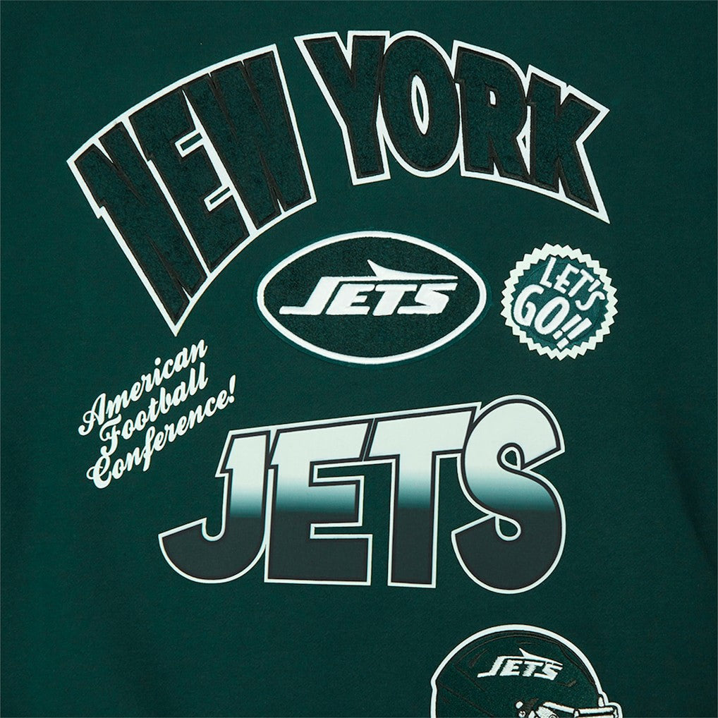 NFL New York Jets Pro Standard Turn It Up Drop Shoulder Pullover Sweatshirt