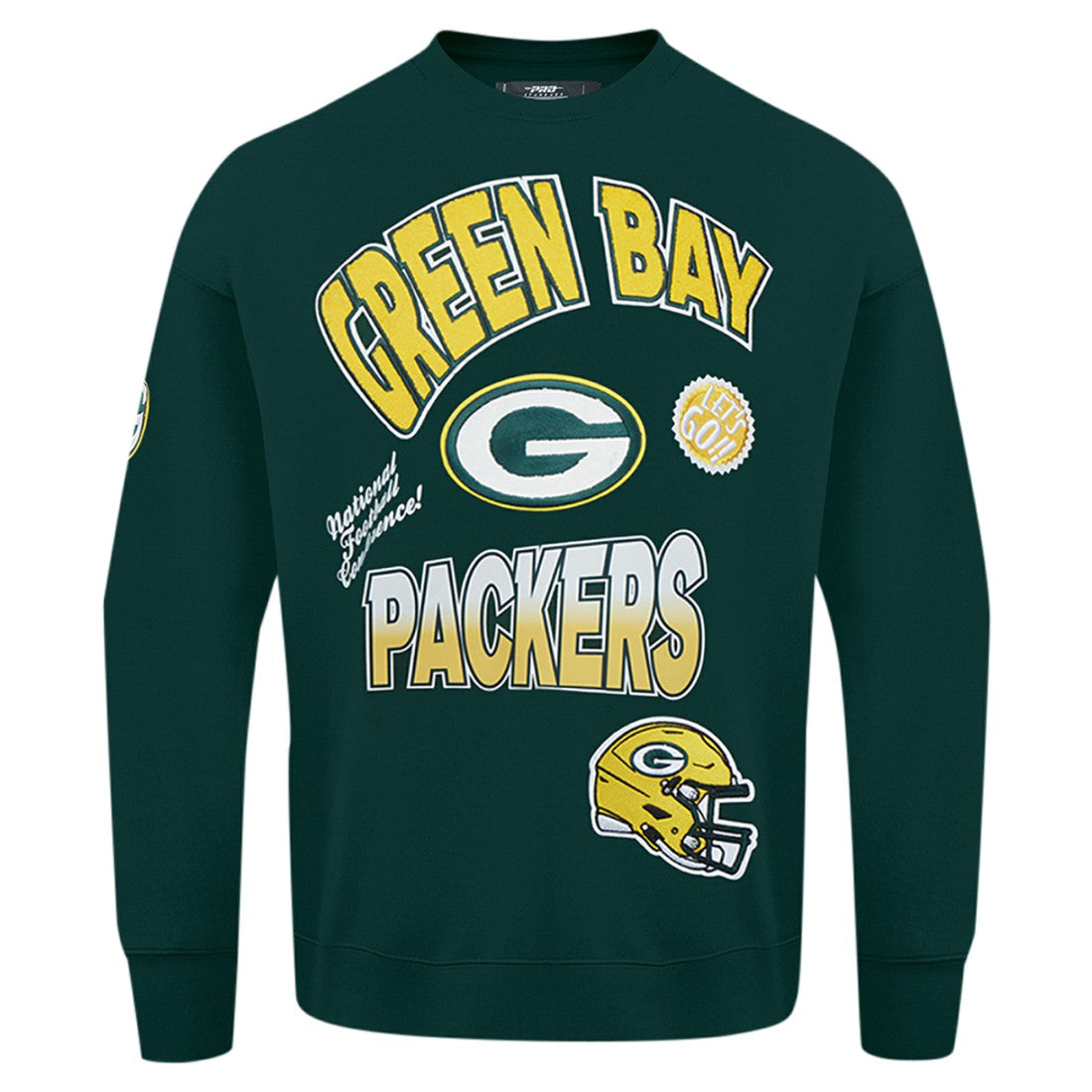 NFL Green Bay Packers Pro Standard Turn It Up Drop Shoulder Pullover Sweatshirt