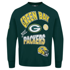 NFL Green Bay Packers Pro Standard Turn It Up Drop Shoulder Pullover Sweatshirt