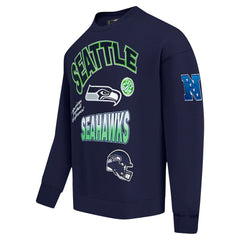 NFL Seattle Seahawks Pro Standard Turn It Up Drop Shoulder Pullover Sweatshirt