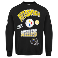 NFL Pittsburgh Steelers Pro Standard Turn It Up Drop Shoulder Pullover Sweatshirt