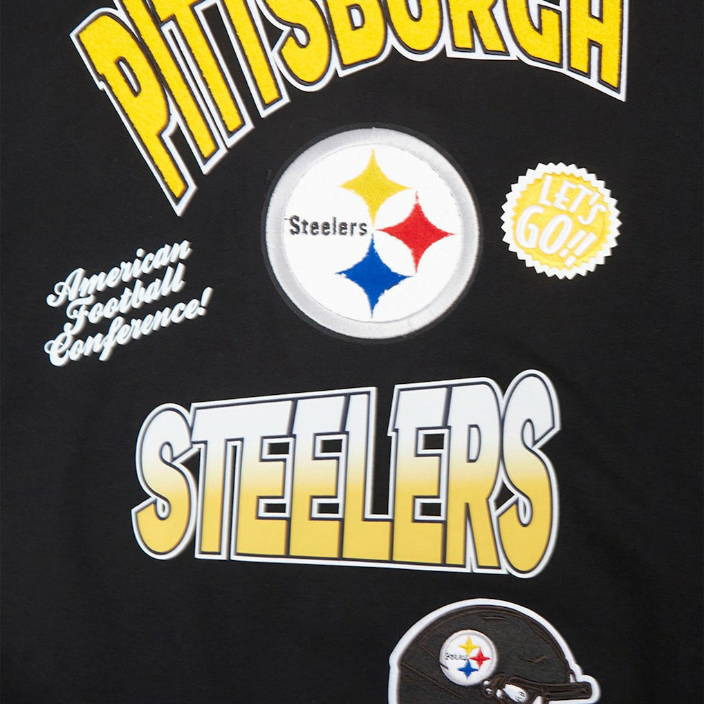 NFL Pittsburgh Steelers Pro Standard Turn It Up Drop Shoulder Pullover Sweatshirt