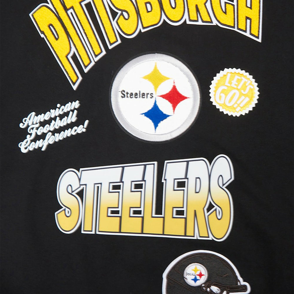 NFL Pittsburgh Steelers Pro Standard Turn It Up Drop Shoulder Pullover Sweatshirt