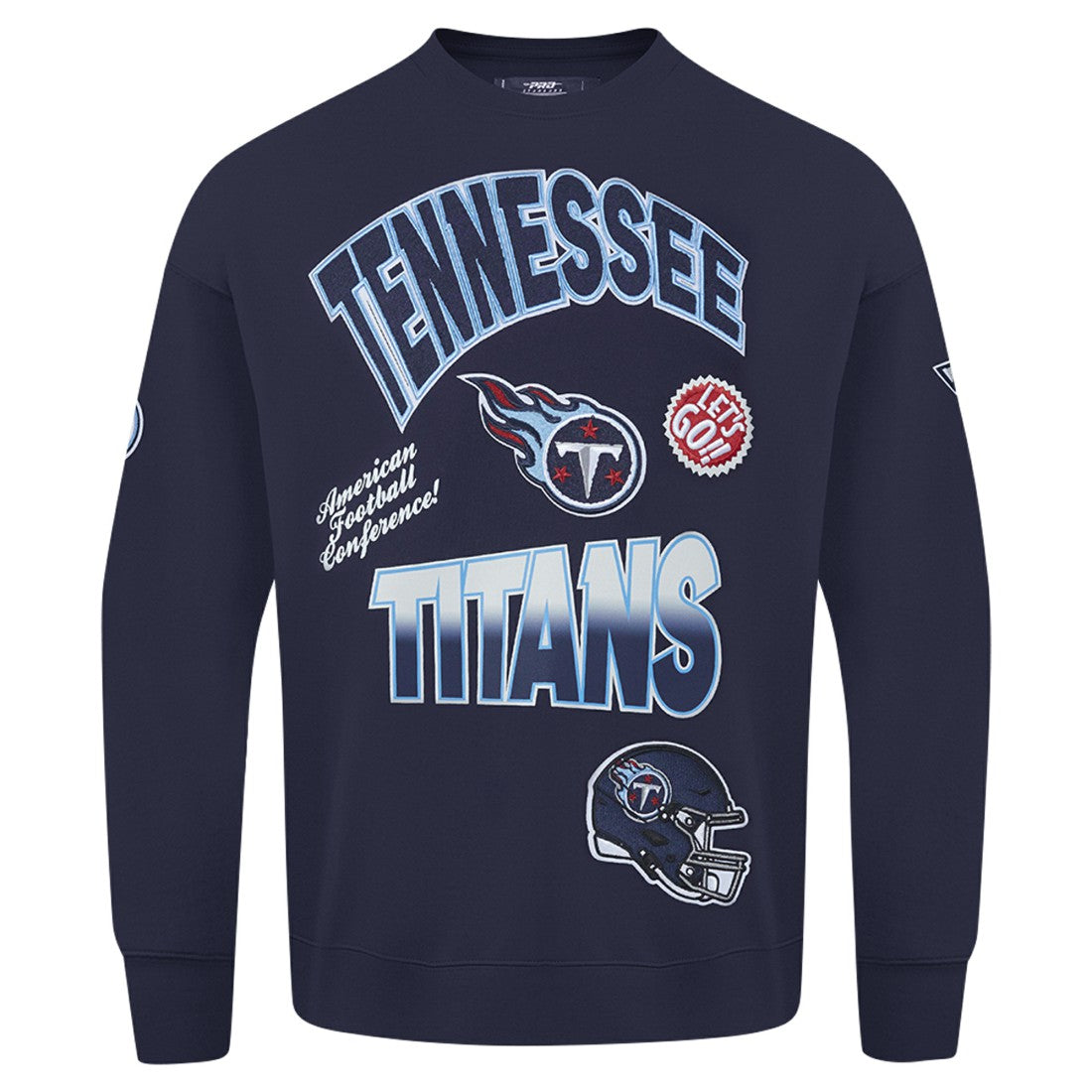 NFL Tennessee Titans Pro Standard Turn It Up Drop Shoulder Pullover Sweatshirt