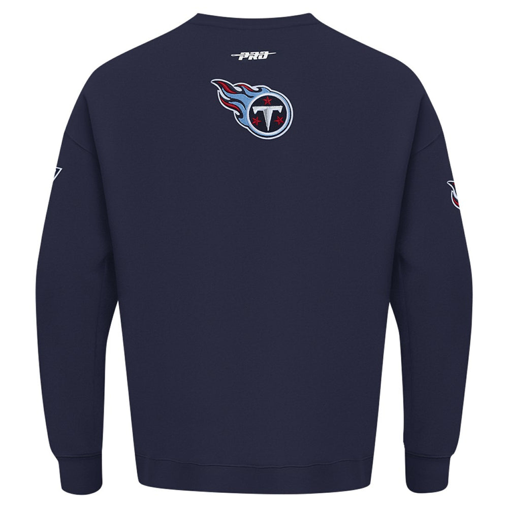 NFL Tennessee Titans Pro Standard Turn It Up Drop Shoulder Pullover Sweatshirt