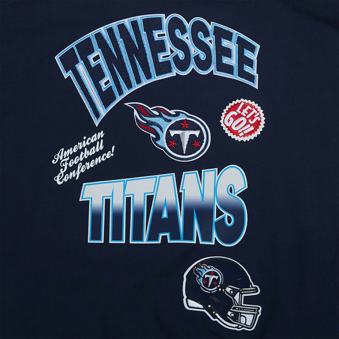 NFL Tennessee Titans Pro Standard Turn It Up Drop Shoulder Pullover Sweatshirt