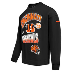 NFL Cincinnati Bengals Pro Standard Turn It Up Drop Shoulder Pullover Sweatshirt