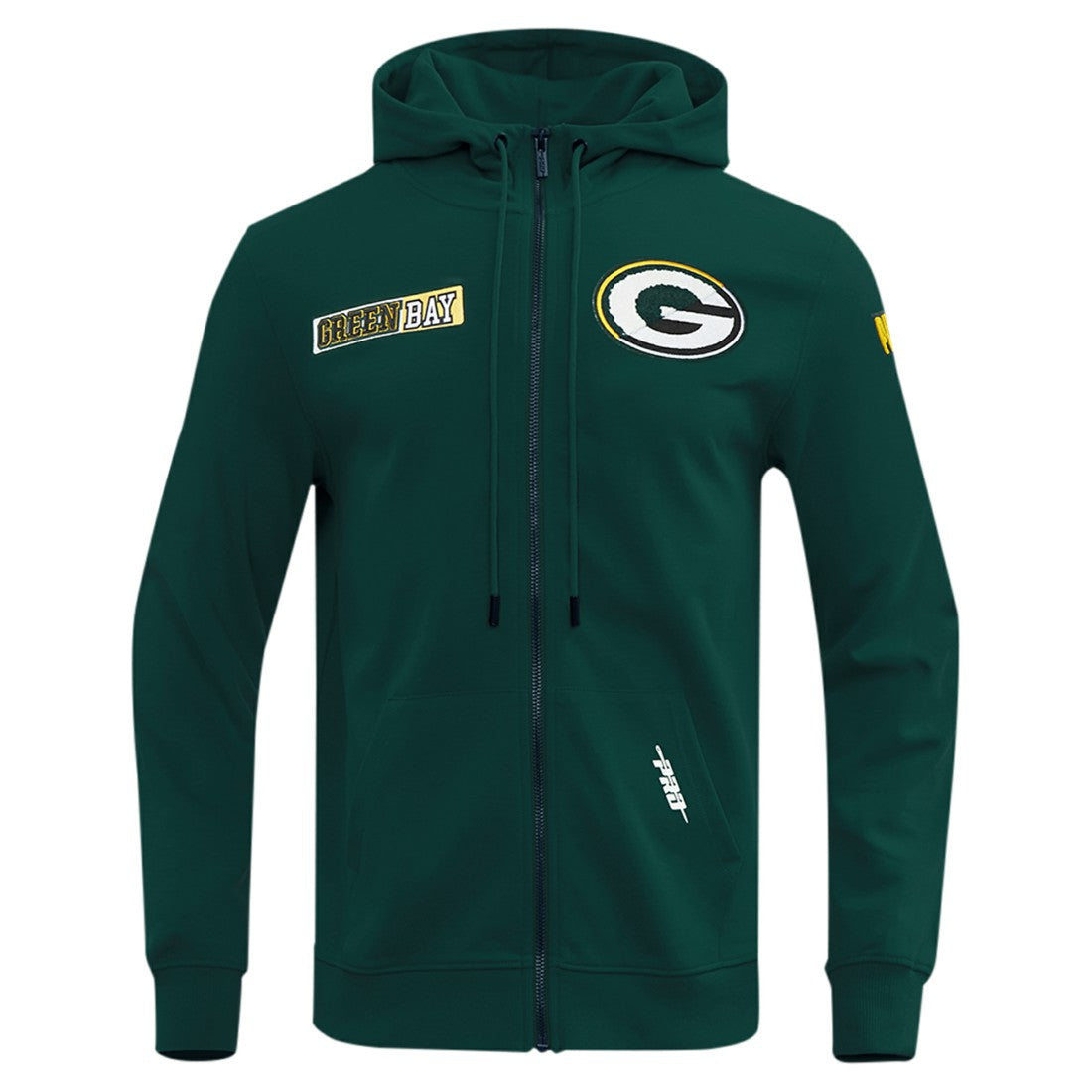 NFL Green Bay Packers Pro Standard Split Logo Double Knit Full-Zip Hoodie