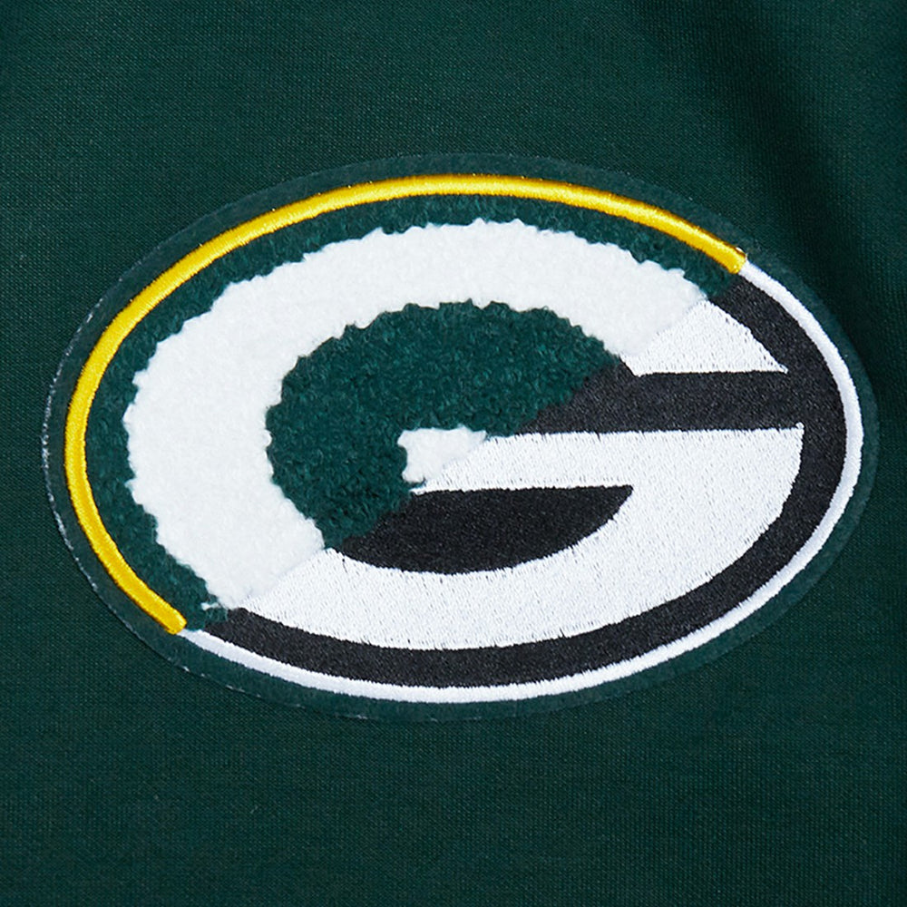 NFL Green Bay Packers Pro Standard Split Logo Double Knit Full-Zip Hoodie