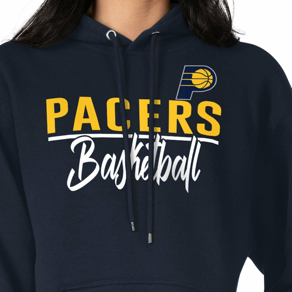 Indiana Pacers G-III 4Her by Carl Banks Women's Graphics Fleece Pullover Hoodie - Navy online