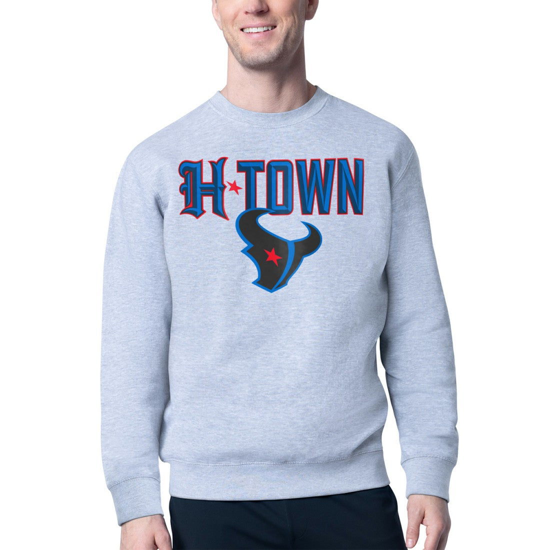 NFL Houston Texans Starter H-Town Graphic Fleece Pullover Sweatshirt