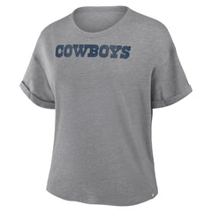 NFL Dallas Cowboys Women's Swing Pass Tri-Blend Boxy T-Shirt