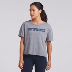 NFL Dallas Cowboys Women's Swing Pass Tri-Blend Boxy T-Shirt